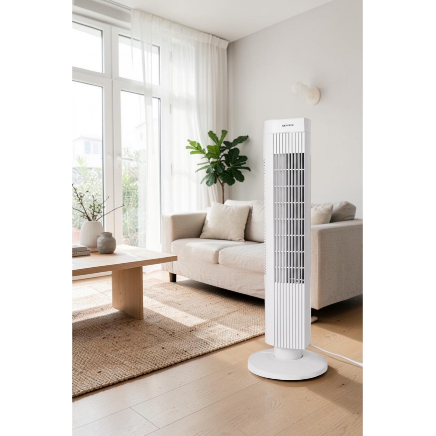 Wentylator kolumnowy 50W/230V 74,5 cm biały