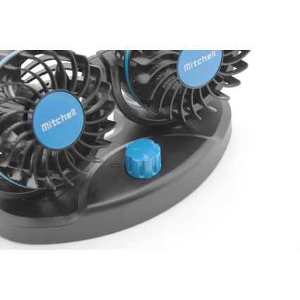 Wentylator na deskę rozdzielczą samochodu zUSB 3W/5V czarny