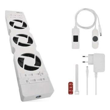 Wentylator pod grzejnik 5/230V biały