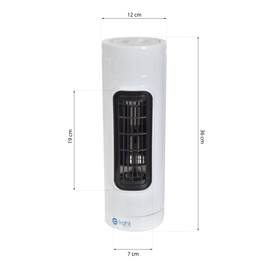 Wentylator podłogowy TOWER 30W/230V biały