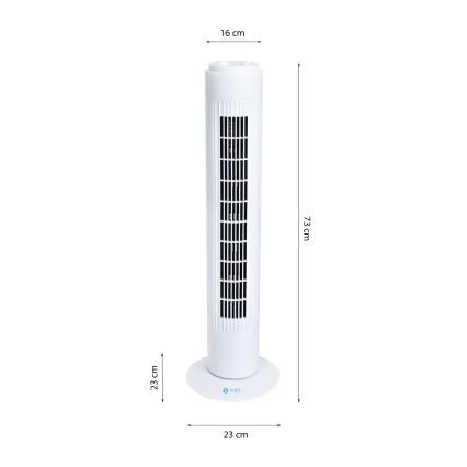 Wentylator podłogowy TOWER 50W/230V biały