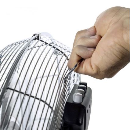 Wentylator podłogowy VIENTO 100W/230V błyszczący chrom