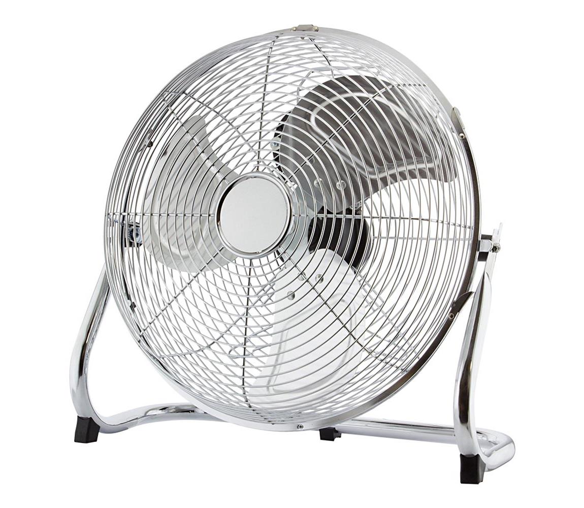 Wentylator podłogowy 140W/230V śr. 45 cm błyszczący chrom