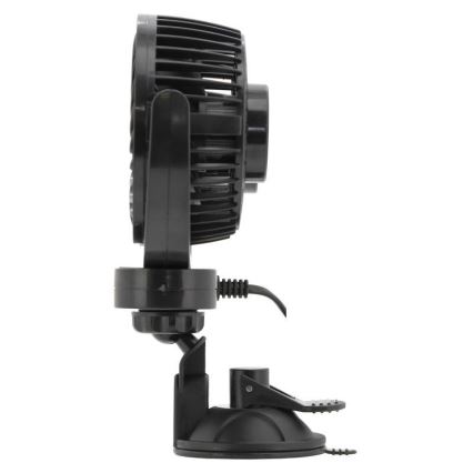 Wentylator samochodowy z przyssawką 7W/12V czarny