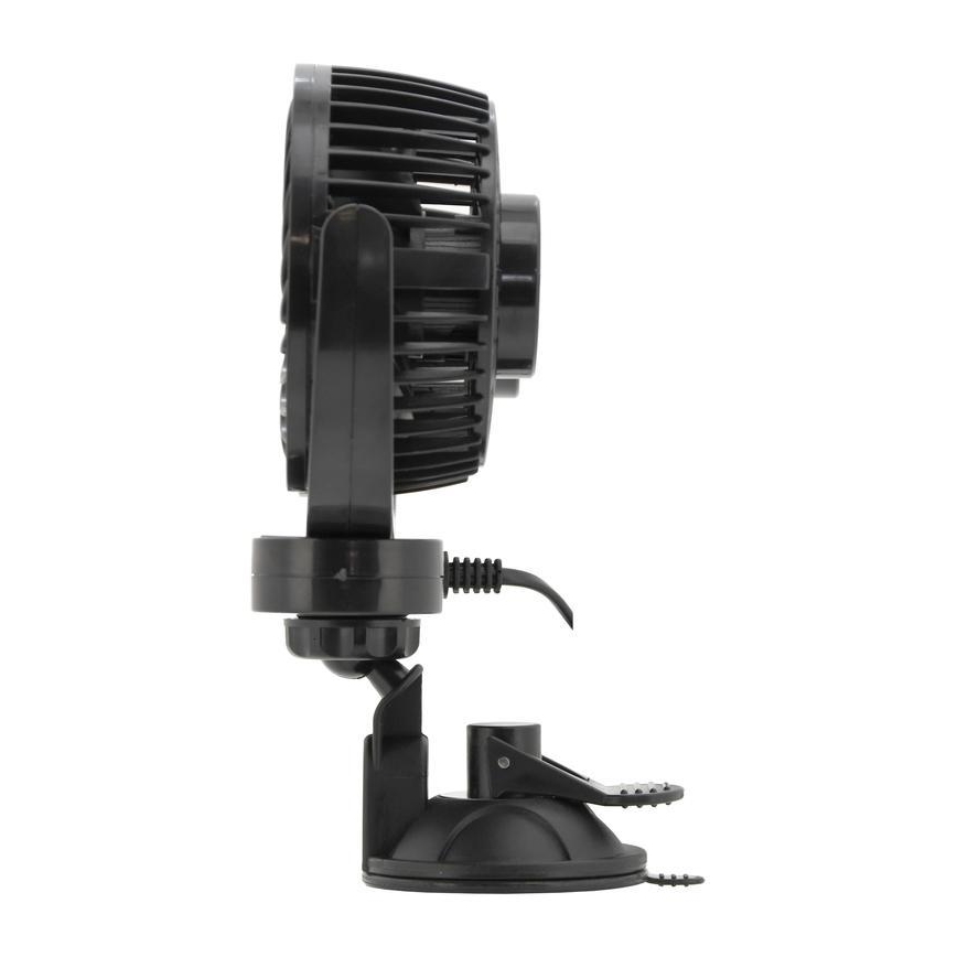 Wentylator samochodowy z przyssawką 7W/12V czarny