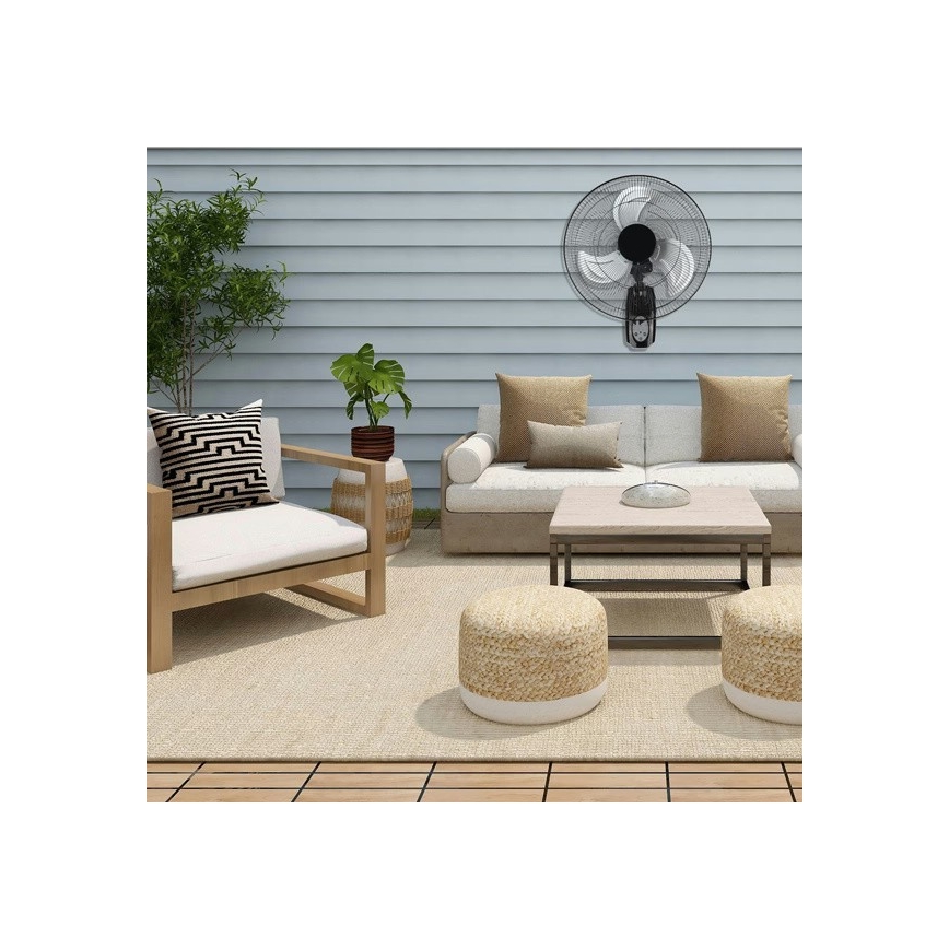 Wentylator ścienny 90 W / 230 V, Ø 50 cm, czarny