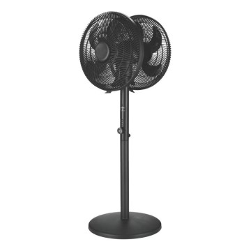 Wentylator stojący 120 W/230 V 108 cm czarny + zdalne sterowanie