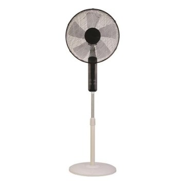 Wentylator stojący 60 W/230 V, 135 cm, biały/czarny + zdalne sterowanie