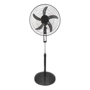 Wentylator stojący 60W/230V, średnica 50 cm, czarny + zdalne sterowanie
