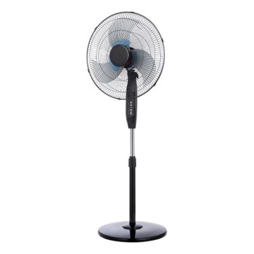 Wentylator stojący 65 W/230 V, Ø 50 cm, czarny, z pilotem zdalnego sterowania