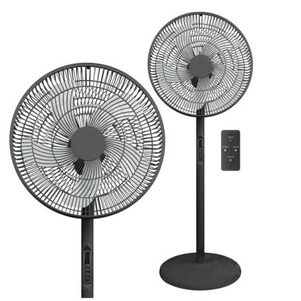 Wentylator stojący VIENTO-R 40W/230V czarny + zdalne sterowanie