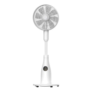 Wentylator stojący z funkcją mgiełki 50 W/230 V o średnicy 40 cm, biały + pilot zdalnego sterowania