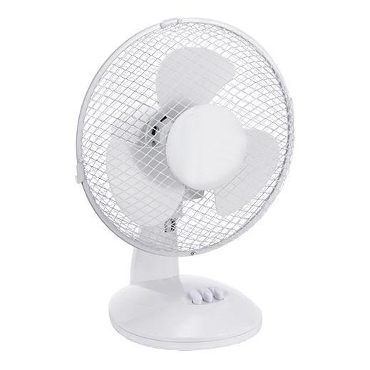 Wentylator stołowy 38 W/230 V, średnica 25 cm, biały