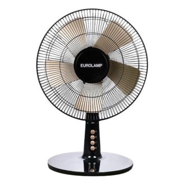 Wentylator stołowy 40W/230V śr. 35 cm czarny/złoty