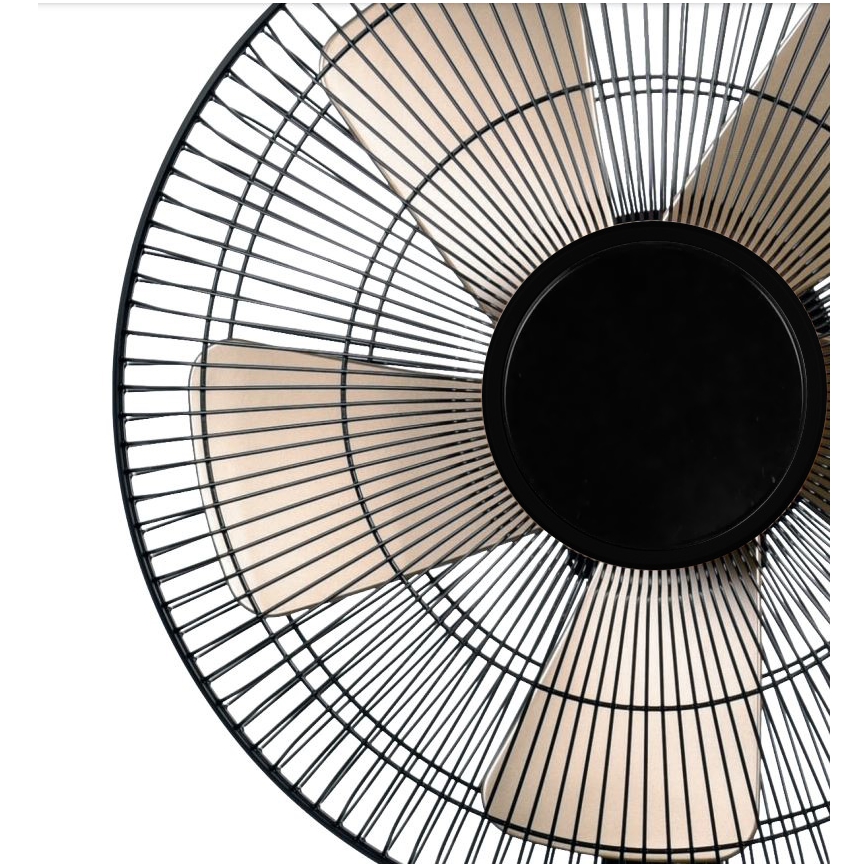 Wentylator stołowy 40W/230V śr. 35 cm czarny/złoty