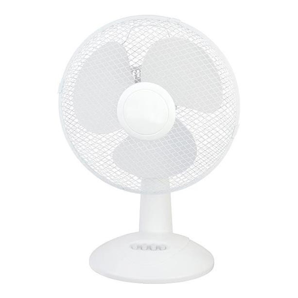 Wentylator stołowy 45 W/230 V, o średnicy 45 cm, biały