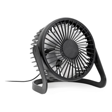 Wentylator stołowy USB o średnicy 15 cm czarny