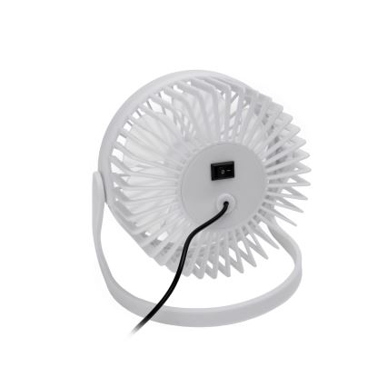 Wentylator stołowy USB śr. 15 cm biały