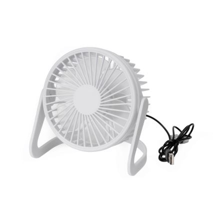 Wentylator stołowy USB śr. 15 cm biały
