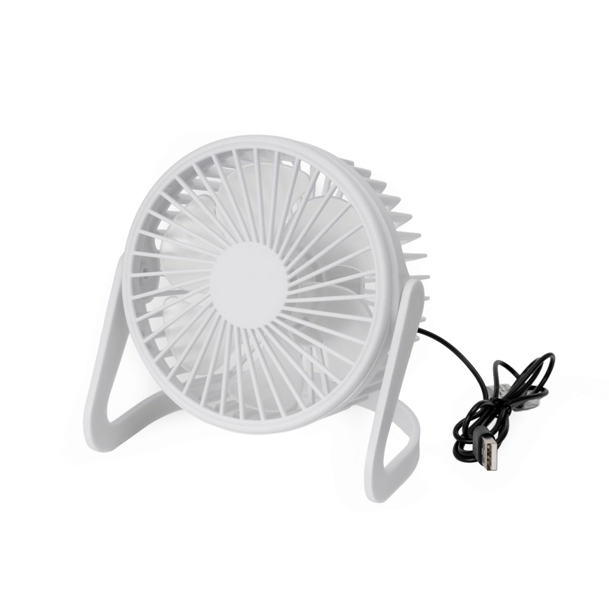 Wentylator stołowy USB śr. 15 cm biały