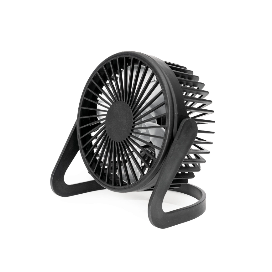 Wentylator stołowy USB o średnicy 15 cm czarny