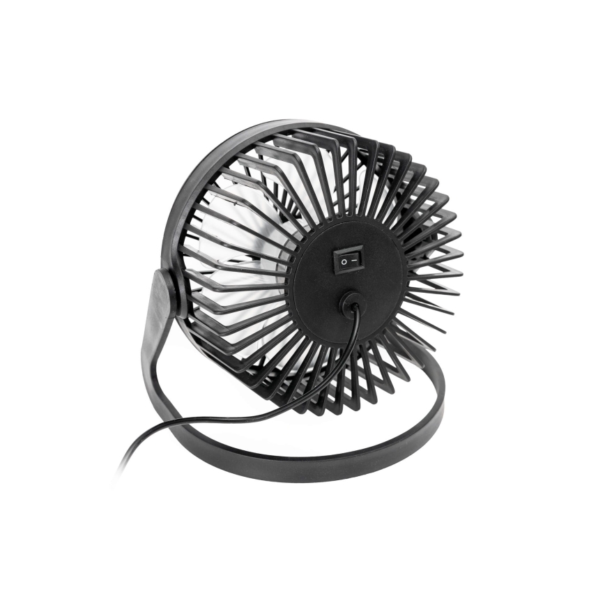 Wentylator stołowy USB o średnicy 15 cm czarny