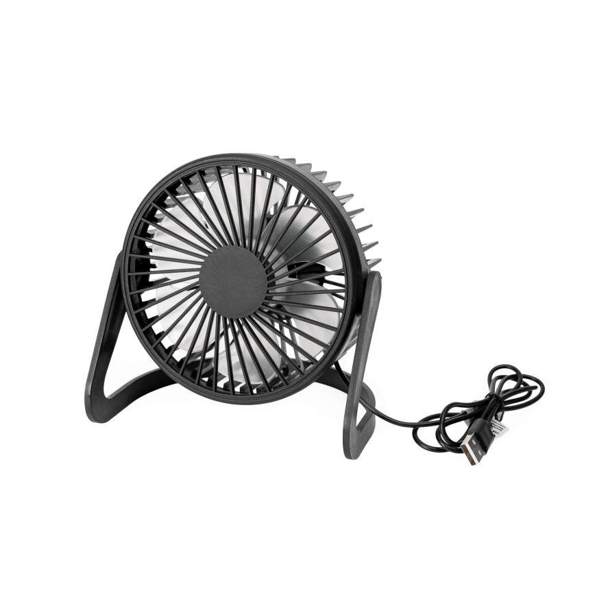 Wentylator stołowy USB o średnicy 15 cm czarny