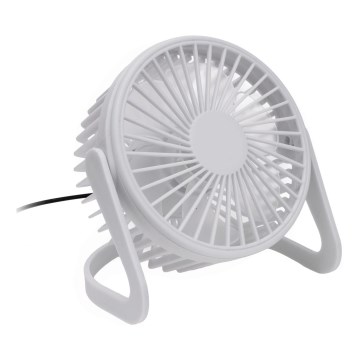 Wentylator stołowy USB śr. 15 cm biały