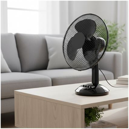 Wentylator stołowy VIENTO 40 W/230 V czarny