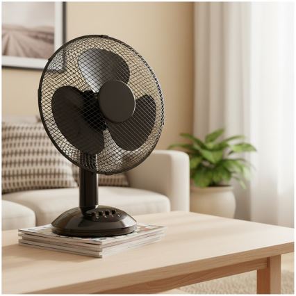 Wentylator stołowy VIENTO 40 W/230 V czarny