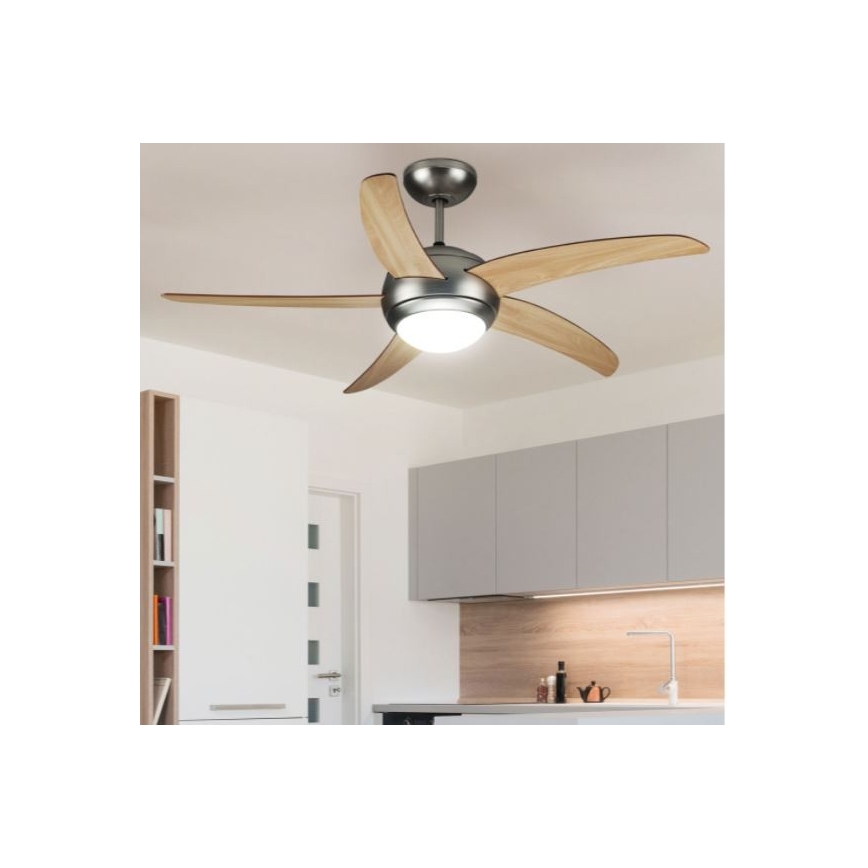 Wentylator sufitowy 2xE27/20W/230V śr. 132 cm + pilot zdalnego sterowania