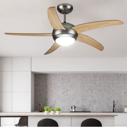 Wentylator sufitowy 2xE27/20W/230V śr. 132 cm + pilot zdalnego sterowania