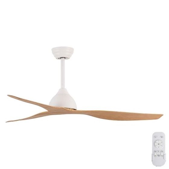 Wentylator sufitowy śr. 132 cm beżowy/biały + pilot zdalnego sterowania