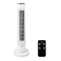 Wentylator wieżowy 50W/230V biały + zdalne sterowanie
