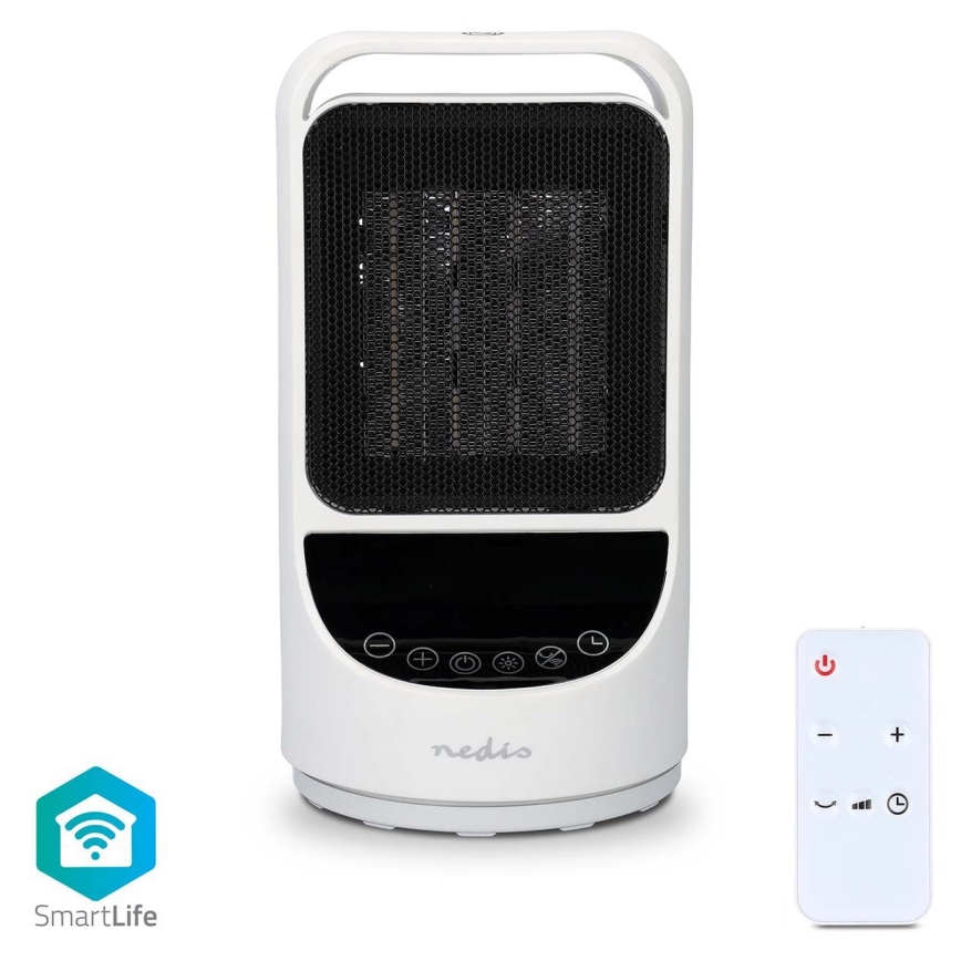 Wentylator z Grzejnik ceramiczny Smartlife 1000/1500W/230V Wi-Fi Tuya + pilot zdalnego sterowania
