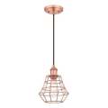 Westinghouse 6105240 - Lampa wisząca na przewodzie NATHAN 1xE27/60W/230V śr. 19 cm miedziana