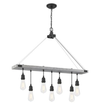 Westinghouse 6116440 - Żyrandol na łańcuchu ASHWOOD 7xE27/60W/230V