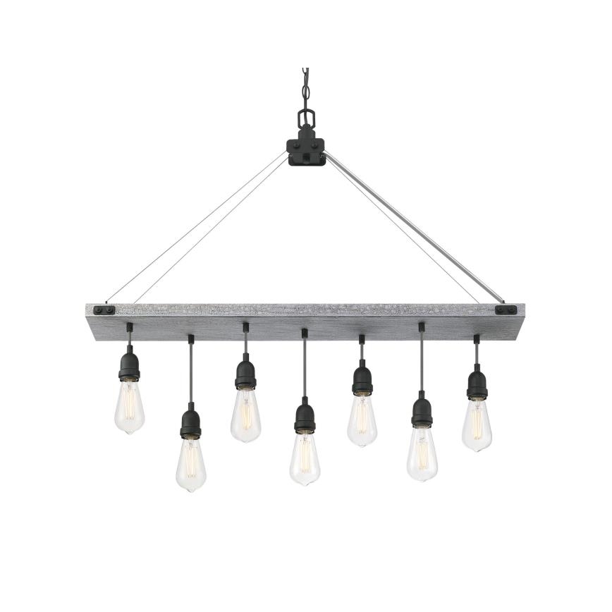 Westinghouse 6116440 - Żyrandol na łańcuchu ASHWOOD 7xE27/60W/230V