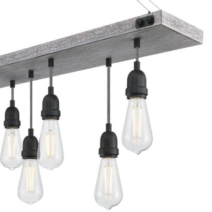Westinghouse 6116440 - Żyrandol na łańcuchu ASHWOOD 7xE27/60W/230V