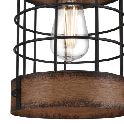 Westinghouse 61179 - Żyrandol na lince LANGSTON 1xE27/60W/230V barnwood