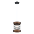 Westinghouse 61179 - Żyrandol na lince LANGSTON 1xE27/60W/230V śr. 19 cm barnwood