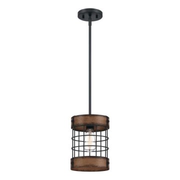 Westinghouse 61179 - Żyrandol na lince LANGSTON 1xE27/60W/230V śr. 19 cm barnwood