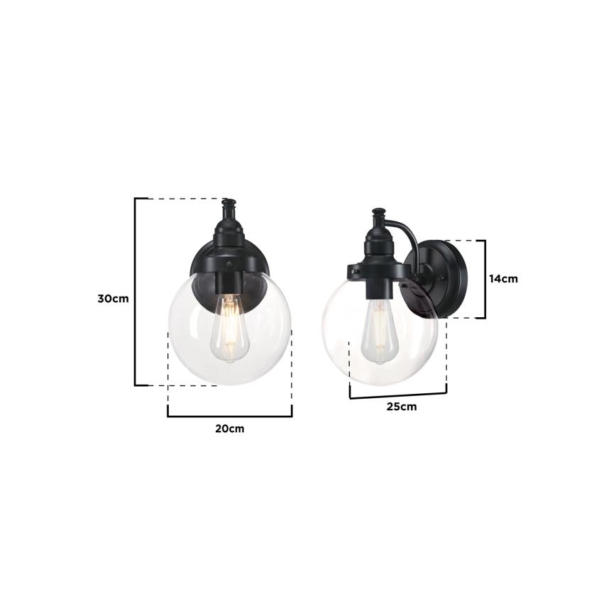 Westinghouse 61239 - Kinkiet zewnętrzny EDDYSTONE 1xE27/60W/230V IP44