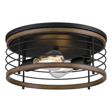 Westinghouse 61250 - Plafon ACKTON 2xE27/60W/230V barnwood