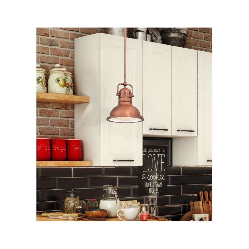 Westinghouse 6308440 - Lampa wisząca na pręcie BOSWELL 1xE27/60W/230V śr. 22 cm