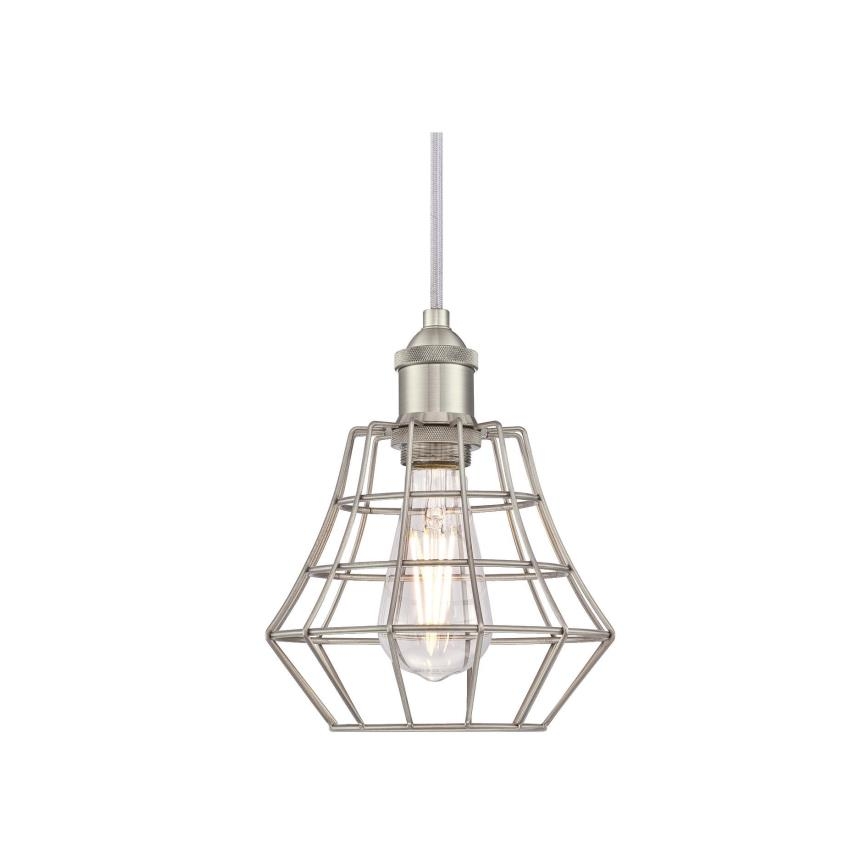 Westinghouse 6337240 - Żyrandol na lince NATHAN 1xE27/60W/230V Ø 19 cm srebrny