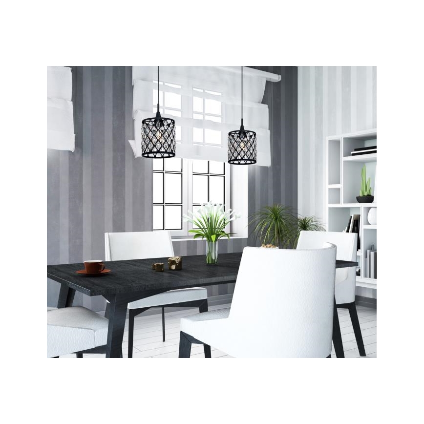 Westinghouse 6362740 - Lampa wisząca na przewodzie WALTZ 1xE27/60W/230V śr. 19 cm