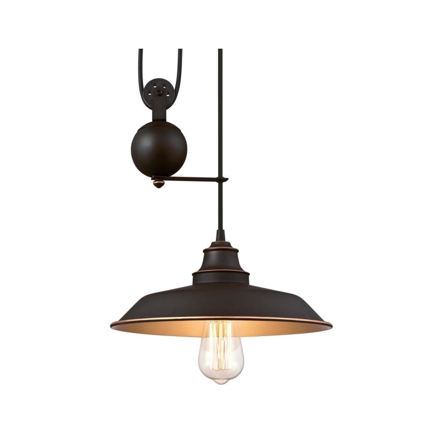 Westinghouse 6363240 - LED Żyrandol na lince IRON HILL 1xE27/60W/230V śr. 31 cm