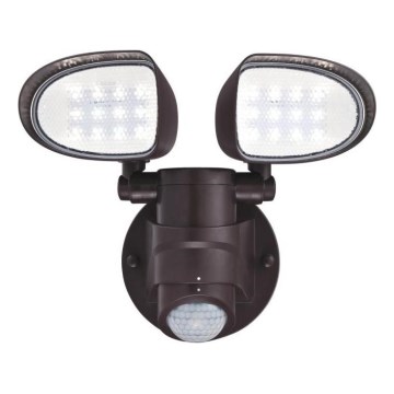 Westinghouse 63643 - Naświetlacz zewnętrzny LED z czujnikiem 2xLED/8,75W/230V IP44