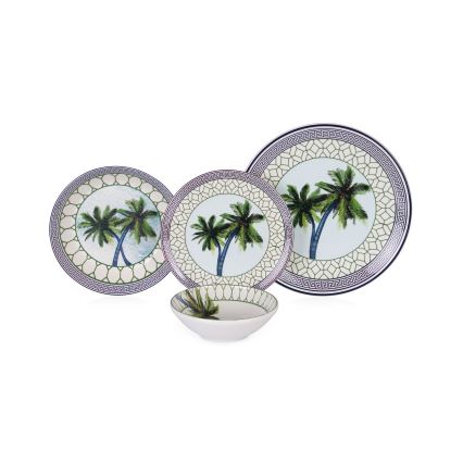 Wielobarwny zestaw obiadowy 24 szt./ceramika